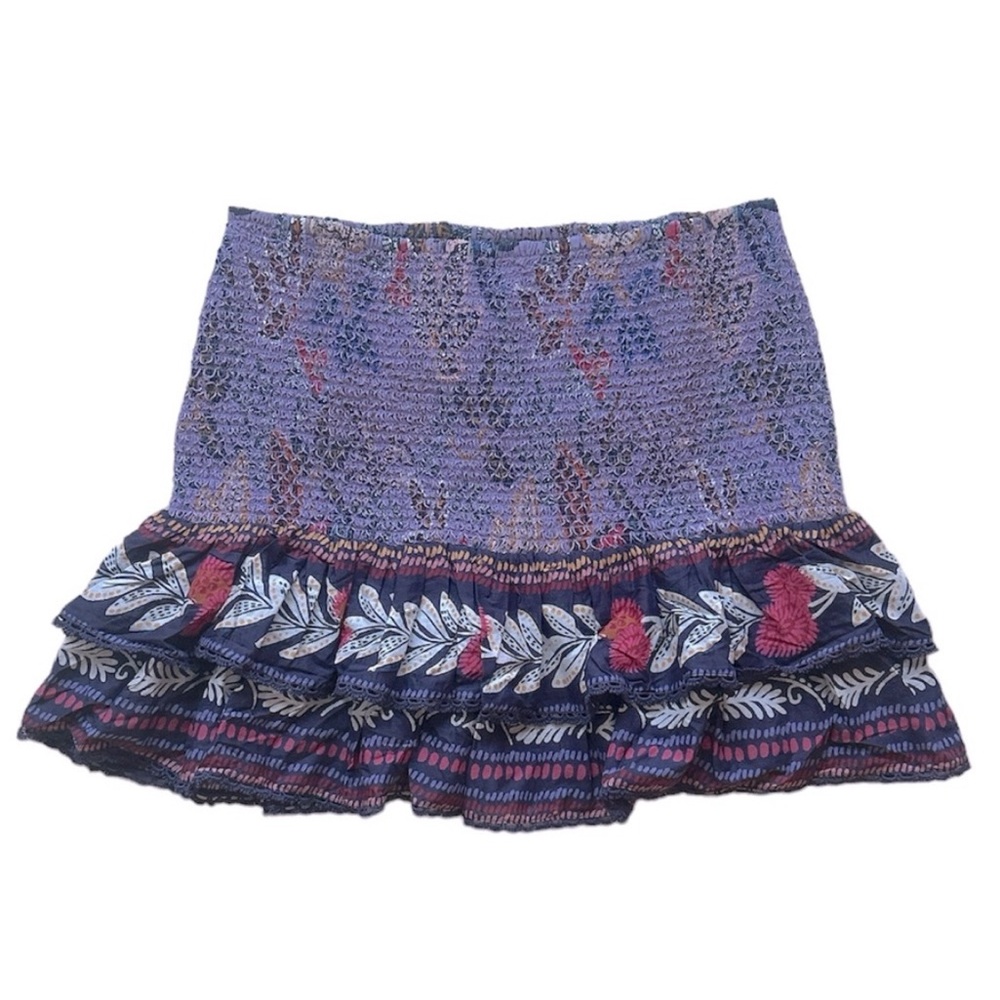 Farm Rio Wild Night Ruffled Miniskirt in Lavender - Picture 3 of 3